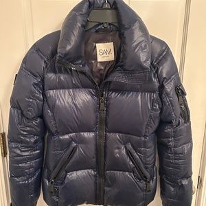 SAM. New York Puffer Jacket Size Small Midnight Freestyle Goose Down Coat